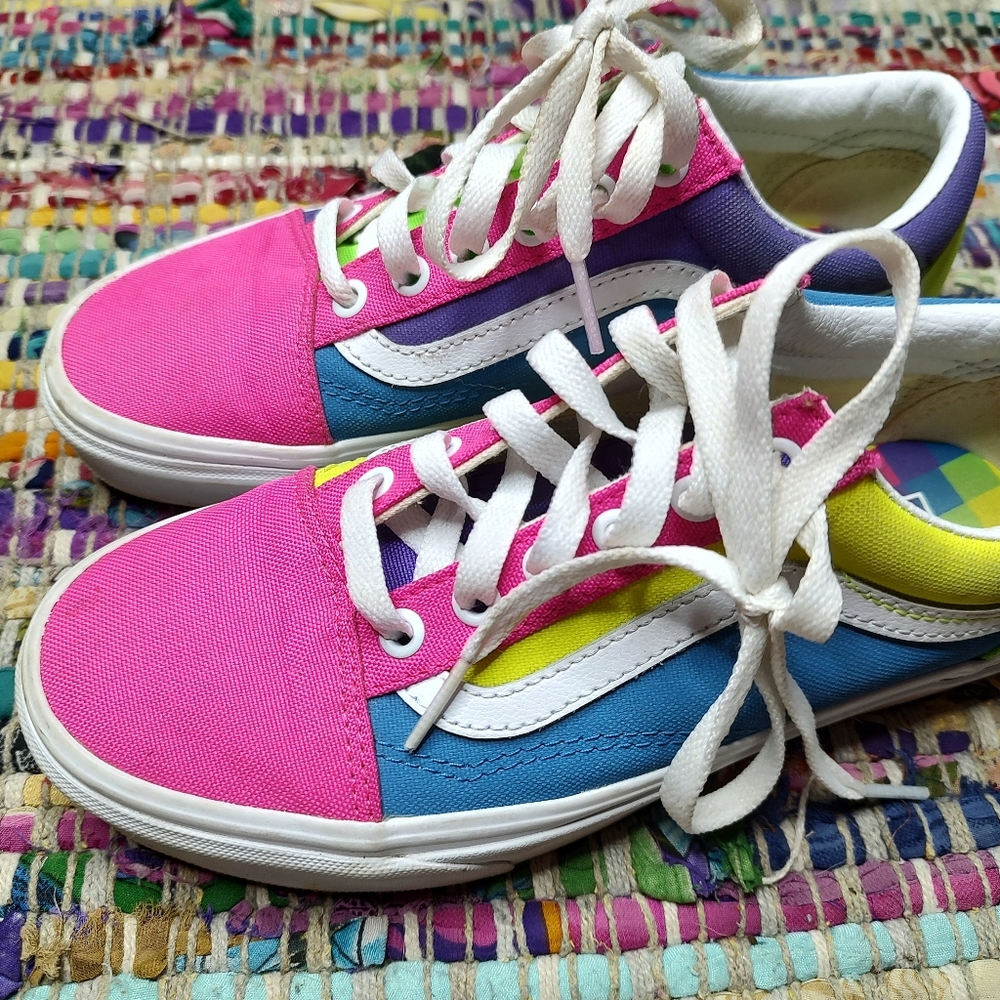 Vans Neon Mid Rise Lace Up Men's 5.5 Women's 7